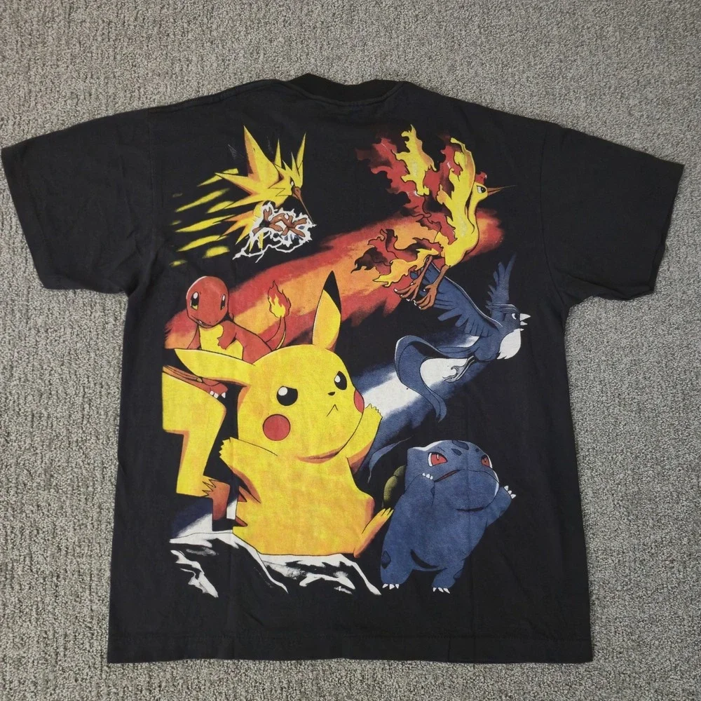 Nintendo Pokemon Promo Pikachu Legendary Birds AOP T Shirt Size Large